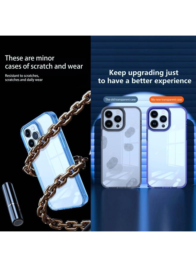 S-TOP Case For iPhone 14 Plus 2.5mm Anti-slip Clear Acrylic Hybrid TPU Phone Case - Image 5