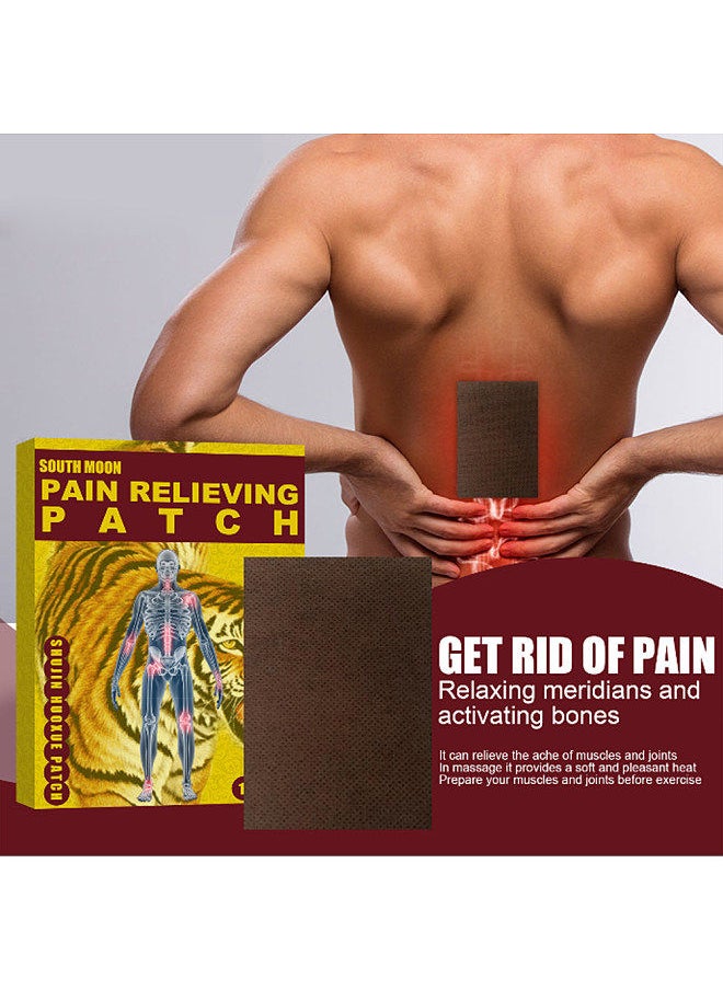 Generic - 12PCS Tiger Plaster Patches Relax Meridian and Activate Collaterals Prevent Joint Damage Shoulder Lumbar Vertebra Patch for Treat Muscle Pain Stiffness Relieve Rheumatoid - Image 1
