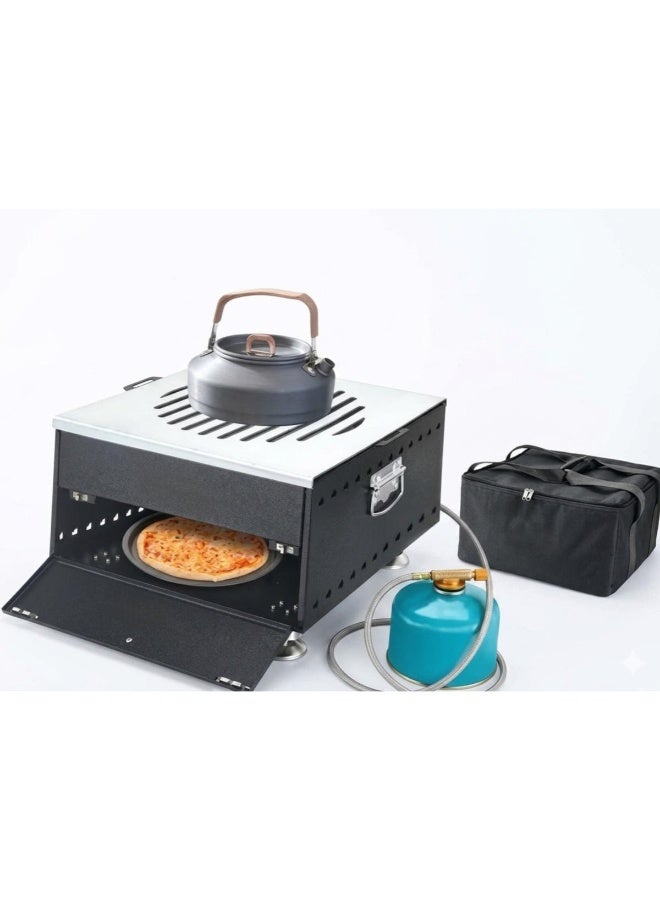 Tradeo 3-in-1 Portable Gas Grill & Oven 8000W Stainless Steel BBQ Cooker with Hose & Carry Bag - Image 1