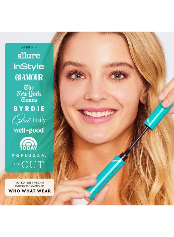 Thrive Causemetics Mini Makeup Essentials Bundle with Makeup Bag, Deluxe Mini Liquid Lash Extensions & Volumizer Mini Mascaras, Brynn (Rich Black), Mini Eye Brightener Highlighter Sticks - 3 Shades - Image 4