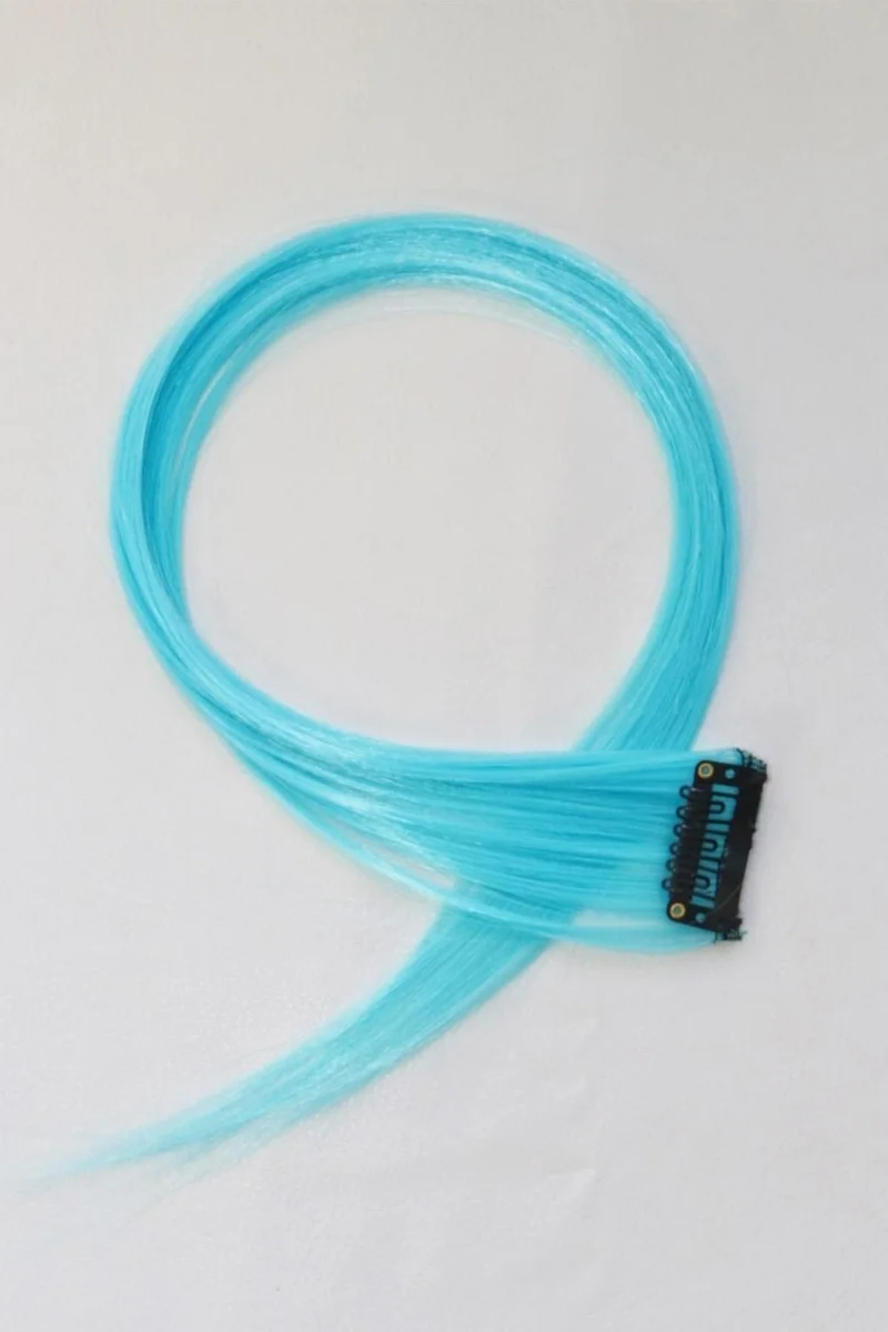 Bahels Blue Hair Extension Snap Clip 1 Piece