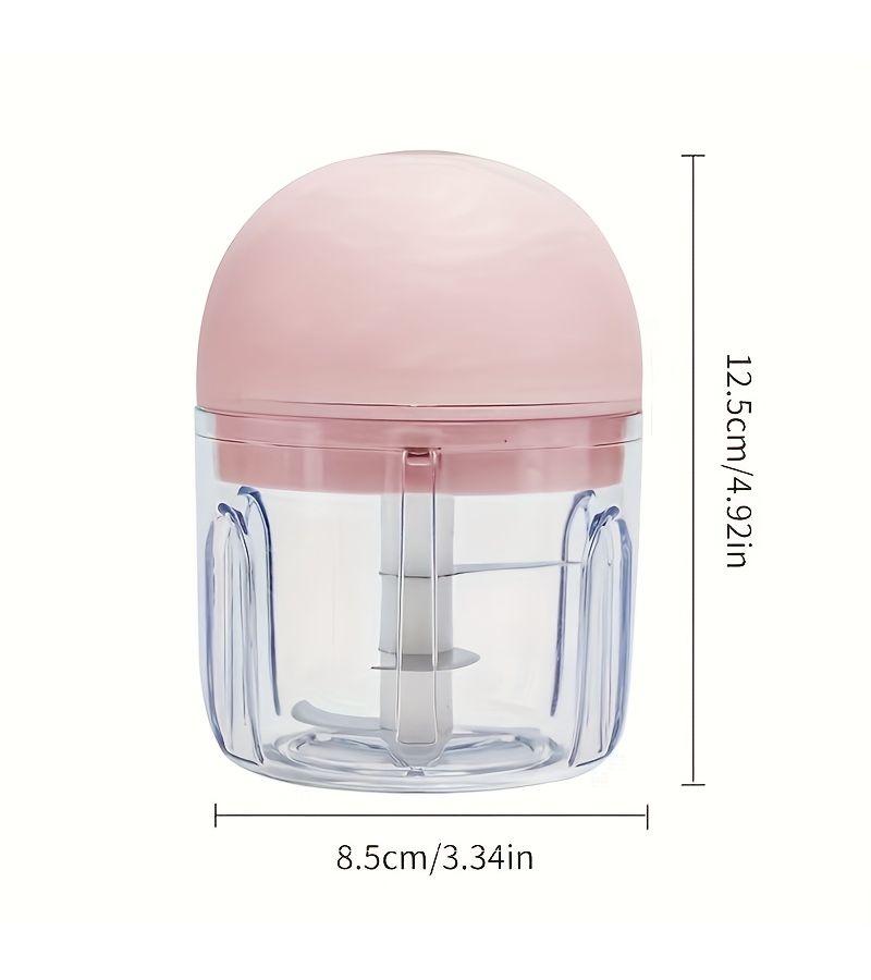 Portable Wireless Mini Food Blender Green USB Rechargeable Electric Chopper for Mixing Grinding 500mAh Outdoor - Image 3