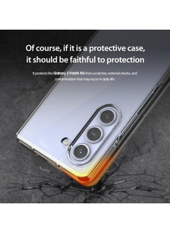 araree araree Nukin Samsung Galaxy Z Fold 5 Case Clear Case Cover Transparent Ultra Thin Cover Slim Sturdy Scratchproof Hard PC Phone Case Minimalist Solid Sleek Designed for Galaxy Z Fold 5 5G - Clear  - Image 2
