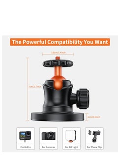 Excefore Magnet Camera Mount for GoPro,Magnetic Mount Base Stand with 1/4"-20 Thread Camera Mount with 360° Ball Head for Car Body with GoPro Max Hero 11 10 9 8 7 6 5/DJI Osmo/AKASO/SJCAM/Action  - Image 4