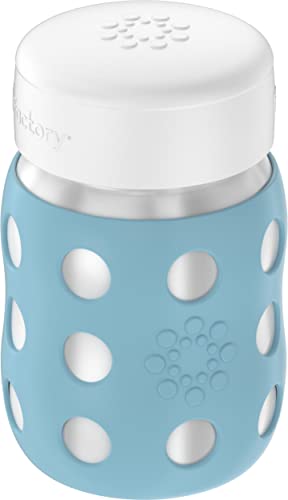 Lifefactory 8Ounce StainlessSteel VacuumInsulated WideNeck Baby Bottle with Flat Cap Denim LS2231WDE4 - Image 3