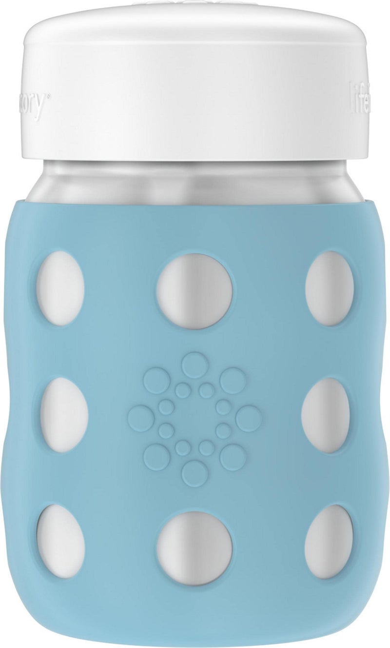 Lifefactory 8Ounce StainlessSteel VacuumInsulated WideNeck Baby Bottle with Flat Cap Denim LS2231WDE4 - Image 2