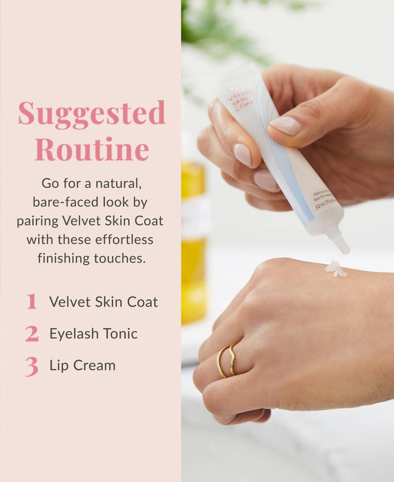 DHC Velvet Skin Coat, Mattifying Makeup Primer, Powder-Gel Formula, Minimizes look of pores, fine lines, and Imperfections, All skin types, Fragrance and Colorant Free, 0.52 oz. Net wt - Image 5