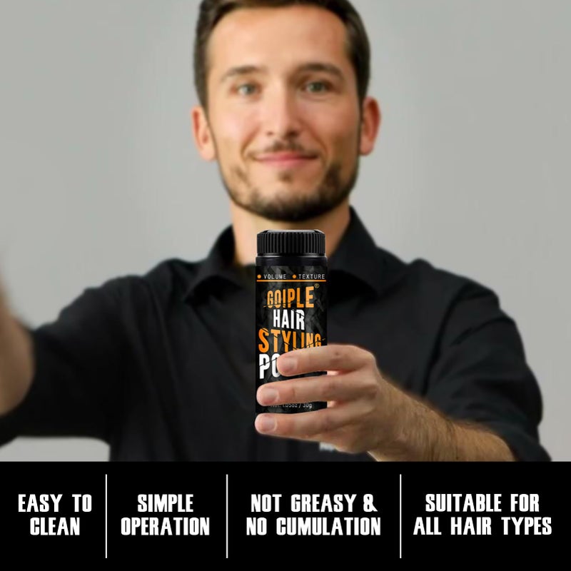 Goiple Hair Styling Powder 1.05oz Natural Look Volumizing & Texturizing Powder Flexible Hold Easy to Apply Texture Powders Sea Salt Spray for Men Women All Hair Style - Image 3