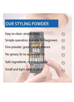 Goiple Hair Styling Powder 1.05oz Natural Look Styling Powder for Men Volumizing & Texturizing Powder Flexible Hold Hair Powder for Men Easy to Apply Texture Powder Sea Salt Spray for Men Women Hair Styling  - Image 2