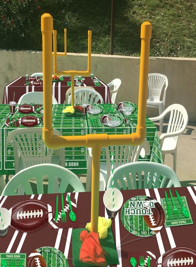 PIXHOTUL Football Party Decorations, Football Party Supplies with Football Plates, Napkins, Cups, Banner, Football Tablecloths for Football Birthday Party Tailgate Party Football Game Day, Serves 20 - Image 5
