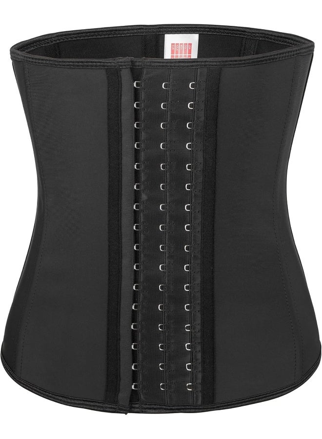 Latex Slimming Black 9 Steel Bone Belt Women Tummy Waist Trainer - Image 2