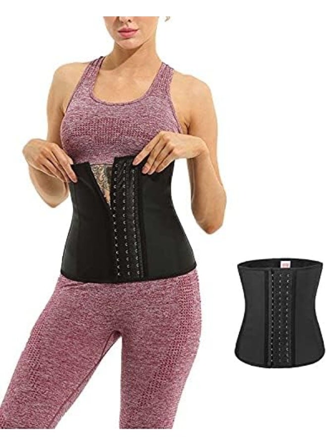 Latex Slimming Black 9 Steel Bone Belt Women Tummy Waist Trainer - Image 5