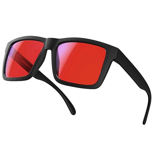 MAXJULI 99% Blue Light Glasses XXL Size Double Extra Large Z87 for Big Wide Heads Men (Red) - Image 5