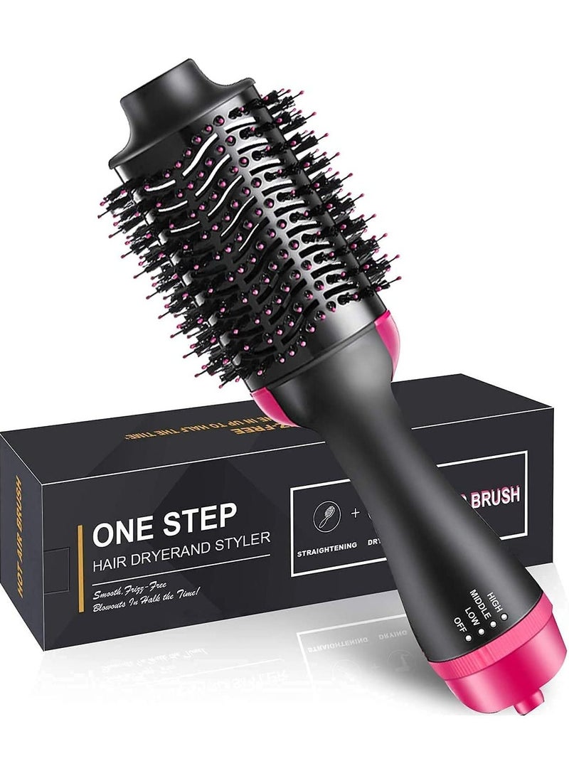 Hair Dryer Brush, Professional 4 in 1 One-Step Volumizer Round Brush for Blow Drying Hot Air Brush 4 in 1 Hair Dryer Brush Blow Dryer Brush in One for Girls Women - Image 1