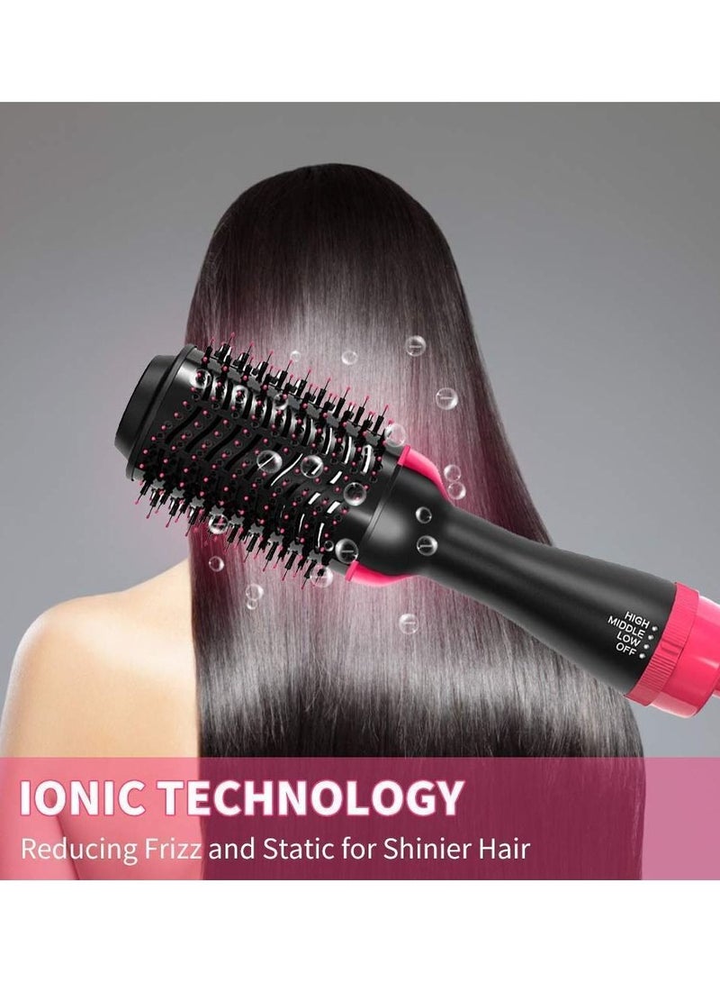 Hair Dryer Brush, Professional 4 in 1 One-Step Volumizer Round Brush for Blow Drying Hot Air Brush 4 in 1 Hair Dryer Brush Blow Dryer Brush in One for Girls Women - Image 3