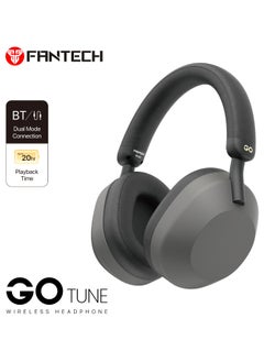 FANTECH Wireless Gaming Headset with Dual Mode (BT 5.3/Wired) - Gaming headset for PC, PS5, PS4, Mac，Switch，16H Playtime, 40mm Drivers, Fast Charging, Adjustable Ear Cups, Memory foam, Durable Frame,Multi-Platform for PC/Mobile/PS5 Multi-Platform Compatible  - Image 1