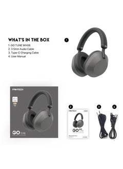 FANTECH Wireless Gaming Headset with Dual Mode (BT 5.3/Wired) - Gaming headset for PC, PS5, PS4, Mac，Switch，16H Playtime, 40mm Drivers, Fast Charging, Adjustable Ear Cups, Memory foam, Durable Frame,Multi-Platform for PC/Mobile/PS5 Multi-Platform Compatible  - Image 4