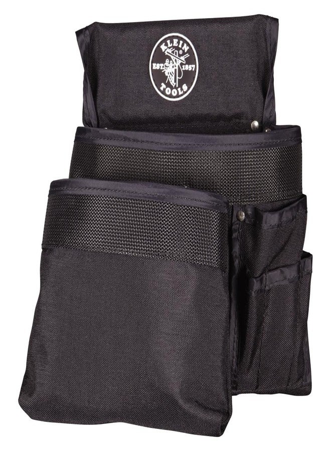 Klein Tools 5701 Tool Pouch, PowerLine Series Utility Pouch Fits Tool Belts up to 2.5-Inch, Strong Rivet Reinforced Stitching, 8-Pocket - Image 1