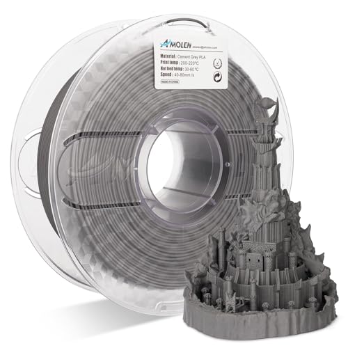 AMOLEN Rock PLA Filament 1.75mm, Dual Color Marble PLA 3D Printer Filament 1kg Spool (2.2lbs), 3D Printing Filament Dimensional Accuracy +/- 0.02 mm, Fit Most FDM Printer (sedimentary Rock) - Image 1