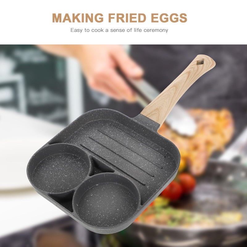 Non Stick Mini Omelet Frying Pan Induction Compatible Small Egg Skillet for Breakfast - Image 5