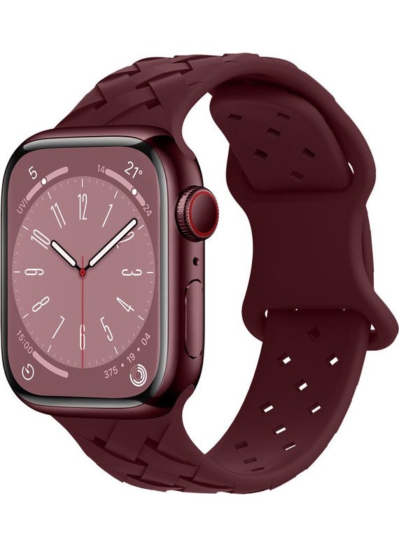 Cool Cold - Apple Watch Series Ultra 8 7 6 5 4 3 2 Se Compatible (42/44/45/49) mm New Pattern Silicone Band - Image 1