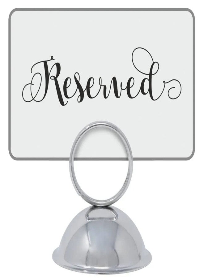 FINALITY Stainless Steel Table Stand Ring Style Menu Card Holder for Restaurants, Cafes, Bars, Hotels and Other Hospitality Or Service-Based Businesses (12) - Image 2