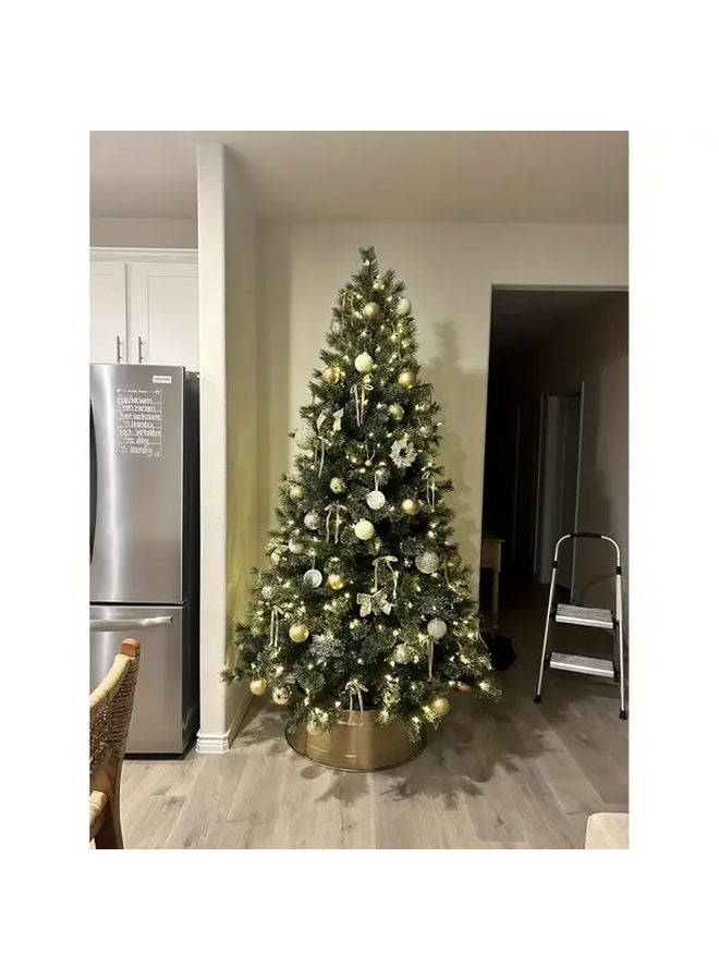 20Pcs Beige Vintage Christmas Tree Bows Durable Polyester Ribbon For Wreath Gift Wrapping - Image 4