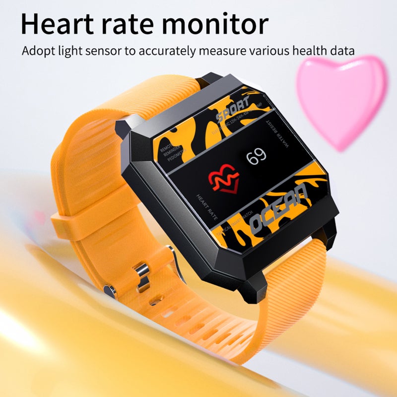Smartwatch: Black Life Waterproof Fitness Health Watch - Heart Rate Blood Pressure Sleep Monitor Trendy Wrist Watch for Daily Life Sport Enthusiasts - Image 4