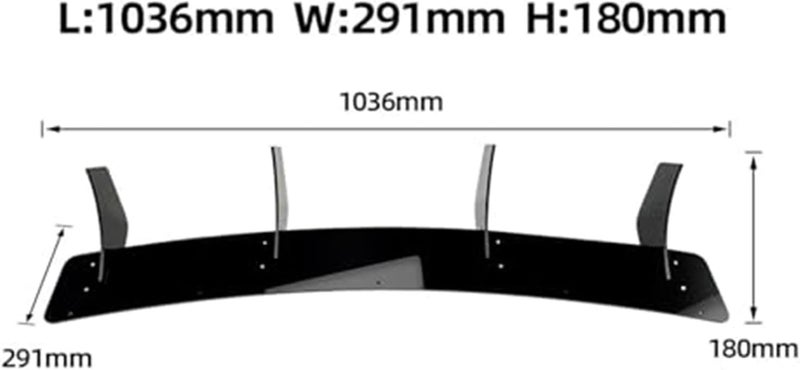 Wivplex Car Rear Spoiler for CLA Class W117 C117 - Image 2