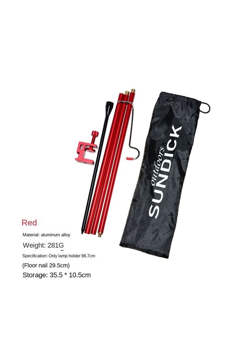 sundick Detachable Lantern Stand Lamp Tripod Camping Bracket Holder Portable Accessory With Nail  - Image 1