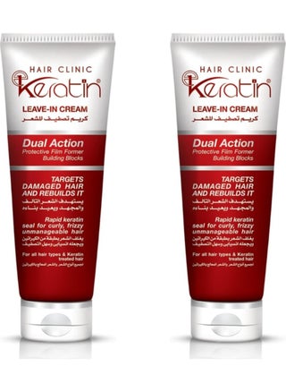 Two Pieces of Keratin Leave-In Cream Dual Action 200x2 ml - pzsku/ZADF1853FD3371415FCC7Z/45/_/1705579783/0b1a0cfa-e3fc-4ca2-8727-e751d8bf4542