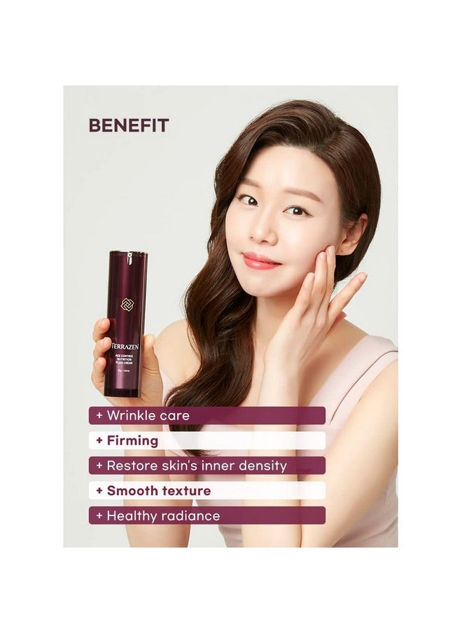 Terrazen - Age Control Nutrition Fluid Cream 1.9 Fl.Oz.(55G) Age Control Soft Fluid Cream Restores Inner Density Creates Smooth Texture Beautiful Radiance - Image 1