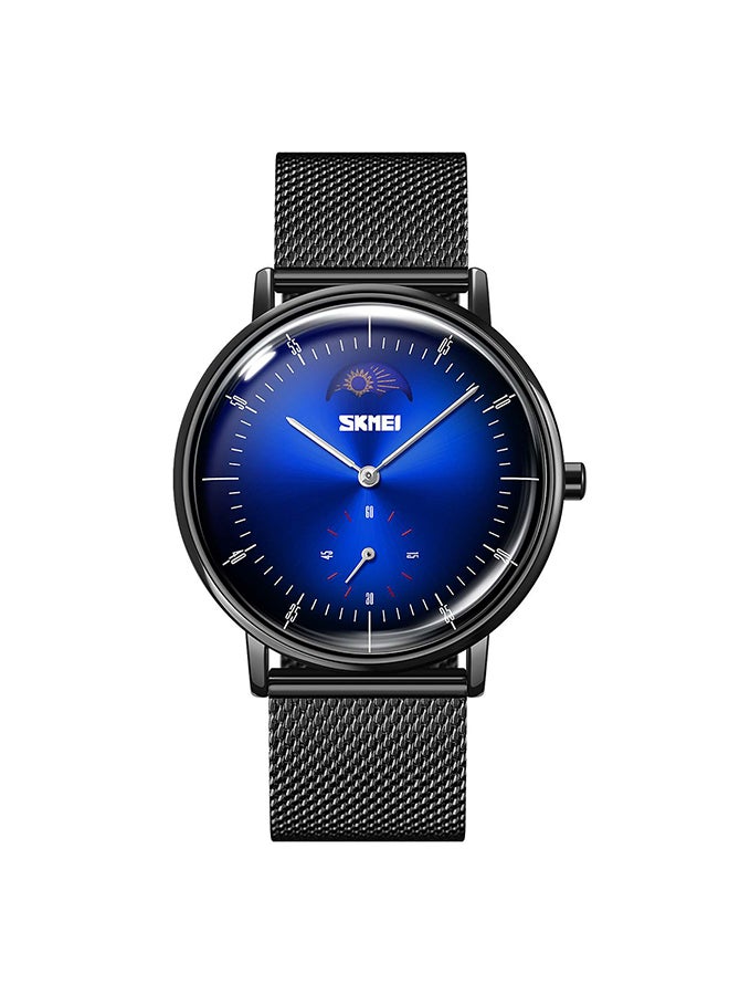 Men's New Creative Moon Phase Quartz Waterproof WristWatch 5429DBU - Image 1