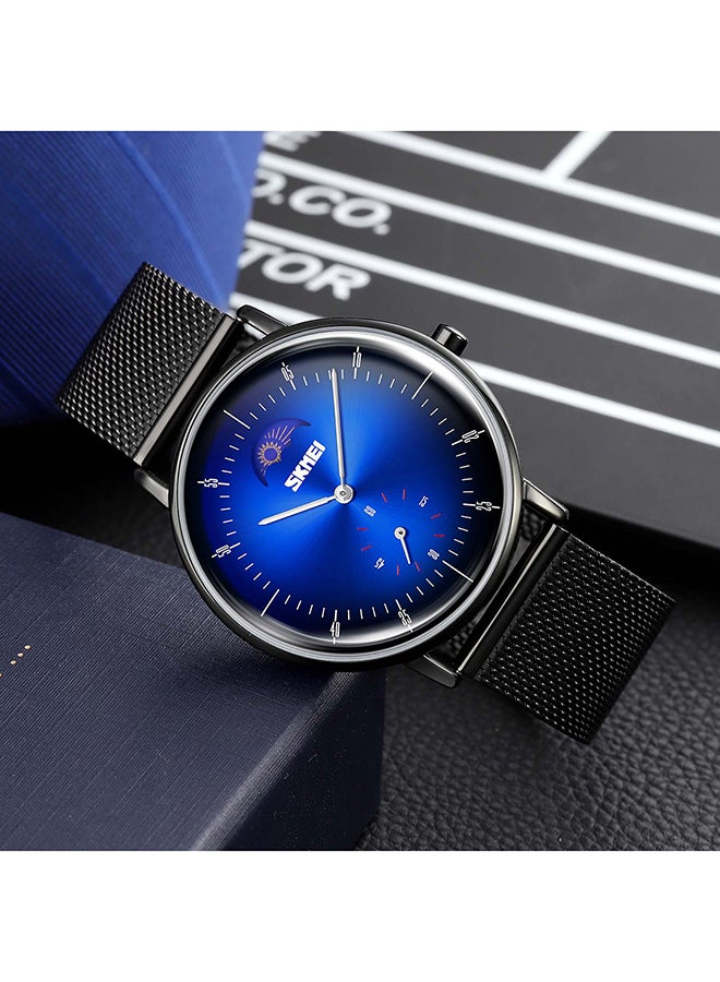 Men's New Creative Moon Phase Quartz Waterproof WristWatch 5429DBU - Image 4