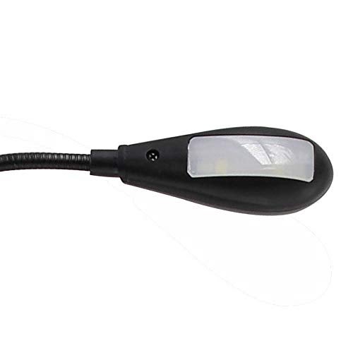 HANERDUN مصباح LED USB HANERDUN® الساطع لمصباح القراءة للكمبيوتر المحمول مع رقبة مرنة باللون الأسود - Image 3