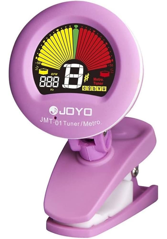 JOYO JMT-01 Clip-on Tuner and Metronome with Color Display for Guitar, Bass, Violin, Ukulele - Image 2