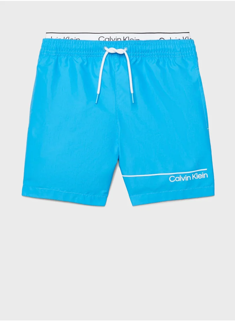 CALVIN KLEIN Kids Logo Swim Shorts