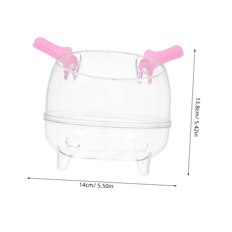 Small Pet Litter Box Sand Bath Play Area with Accessories for Hamsters Guinea Pigs - Image 3