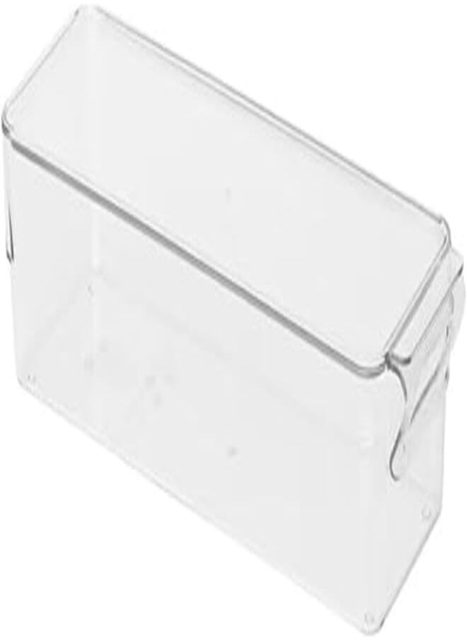 Digital Shoppy - Digital Shoppy KLIPPKAKTUS Storage box with lid for fridge, transparent, 32x10x8 cm - Image 1