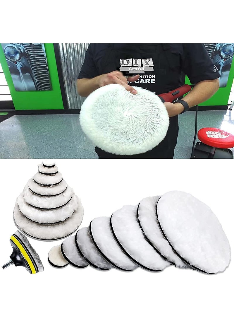 DIY Crafts DIY Crafts 1 Pc 3inch Wool Fur Felt Pad Only Only Fur Wool Felt Polishing Pads For Sponge Woolen Pad Polishing Waxing Buffing Auto Drill Adapter Car Care Cle 1 Pc 3inch Wool Fur Felt Pad Only  - Image 1