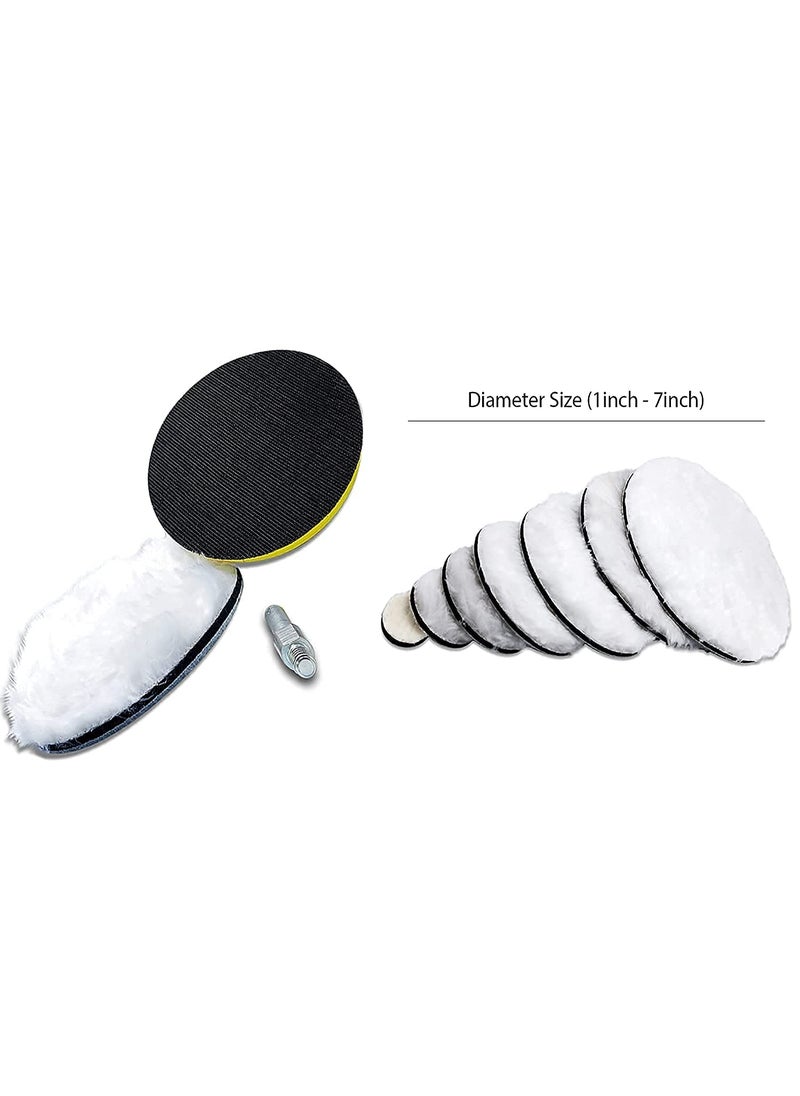 DIY Crafts DIY Crafts 1 Pc 3inch Wool Fur Felt Pad Only Only Fur Wool Felt Polishing Pads For Sponge Woolen Pad Polishing Waxing Buffing Auto Drill Adapter Car Care Cle 1 Pc 3inch Wool Fur Felt Pad Only  - Image 5