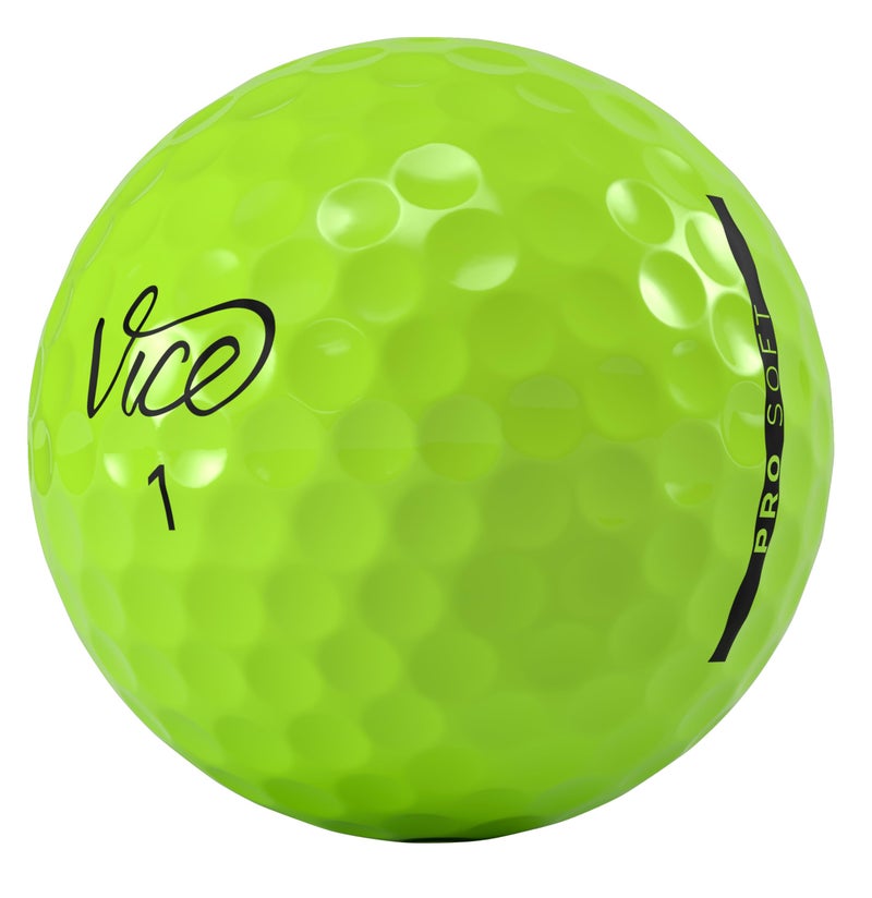 VICE Golf Pro Soft Lime Golf Balls - Image 3