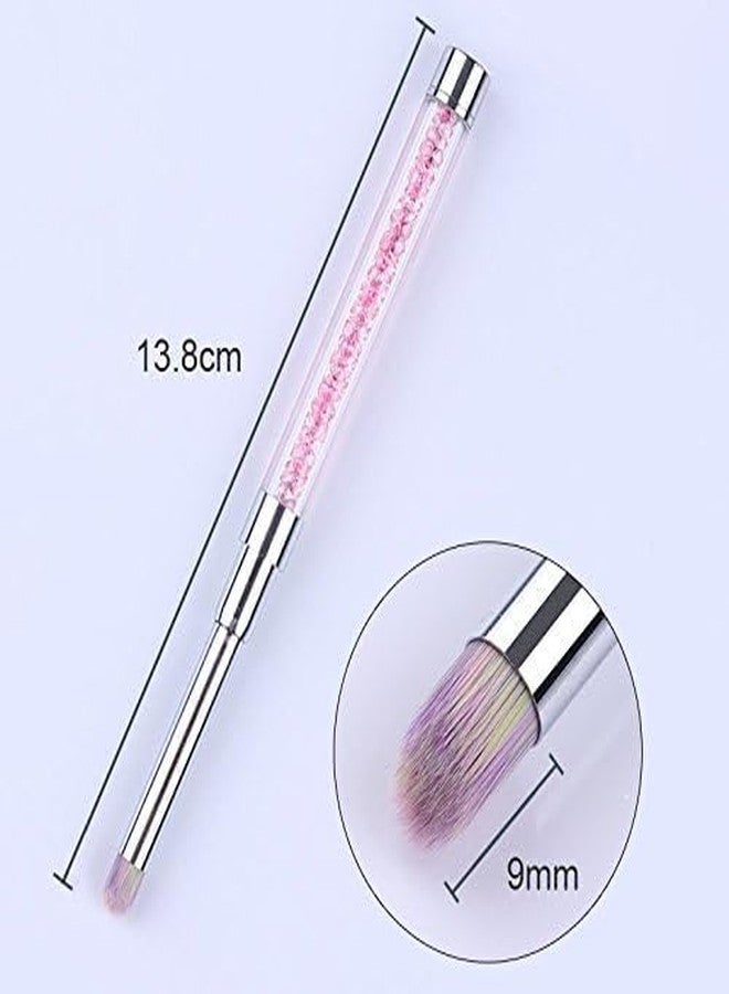 Ruby Face Rubyface acrylic brush for nail art 1 Pcs Gradient Pencil Nail Art Brush Drawing Rhinestones Acrylic Pink Handle Painting Pen Nail UV Gel Tips DIY Nail Art Tool - Image 5