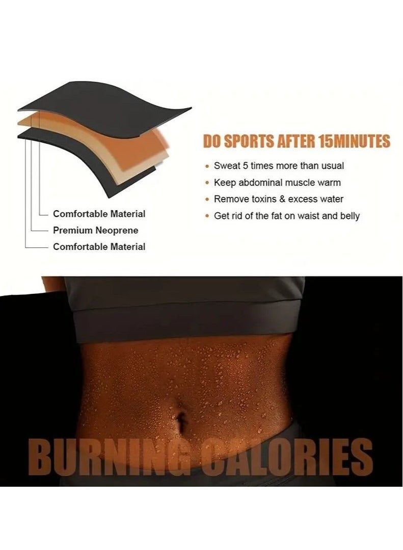 يوڠام حزام تدريب الخصر القابل للتعديل للنساء مع لفافة الساونا للبطن، حزام تقليص الخصر، لفافة شد البطن، مشد الخصر - Image 5