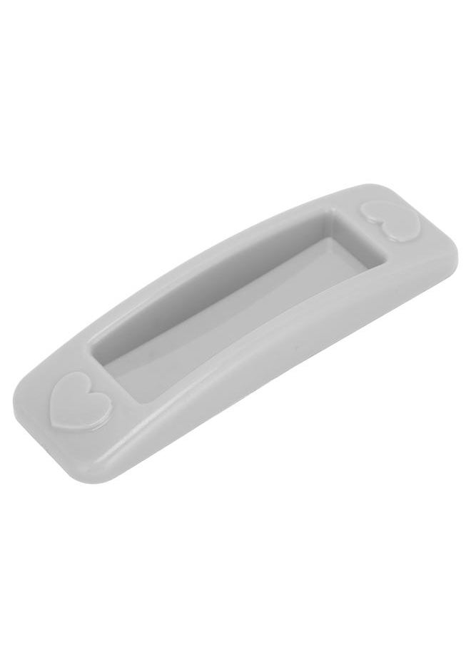 Thoraya Gray NonDrill Glass Sliding Door Handle Paste Plastic Handle for Drawer Window Cabinet  - Image 2