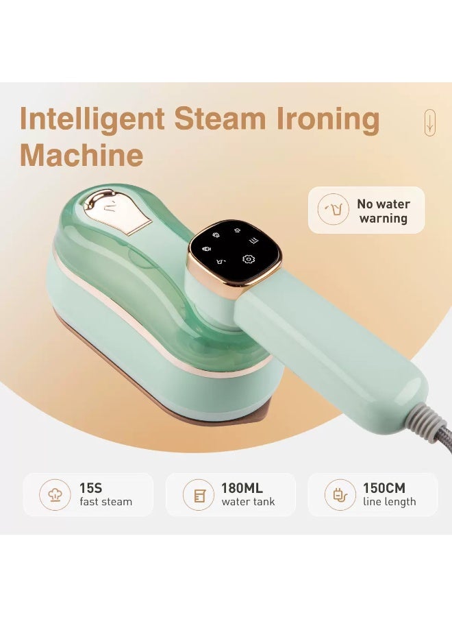 EAZZY Travel Steamer Iron ,Portable Dry u0026 Wet 2 in 1 Steam Iron, 1200W Fast Heat-Up, 3 Steam Levels with LED Display, Colourful Garment Steamer with 180ml Water Tank - Image 2
