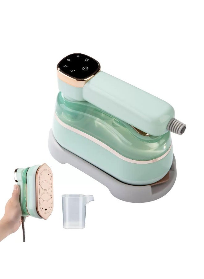 EAZZY Travel Steamer Iron ,Portable Dry u0026 Wet 2 in 1 Steam Iron, 1200W Fast Heat-Up, 3 Steam Levels with LED Display, Colourful Garment Steamer with 180ml Water Tank - Image 1