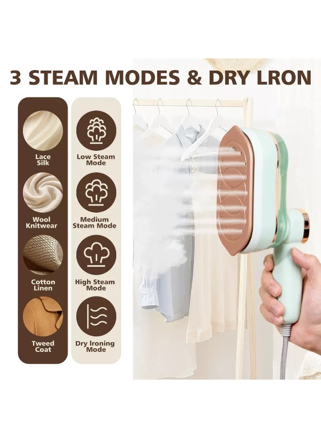 EAZZY Travel Steamer Iron ,Portable Dry u0026 Wet 2 in 1 Steam Iron, 1200W Fast Heat-Up, 3 Steam Levels with LED Display, Colourful Garment Steamer with 180ml Water Tank - Image 4