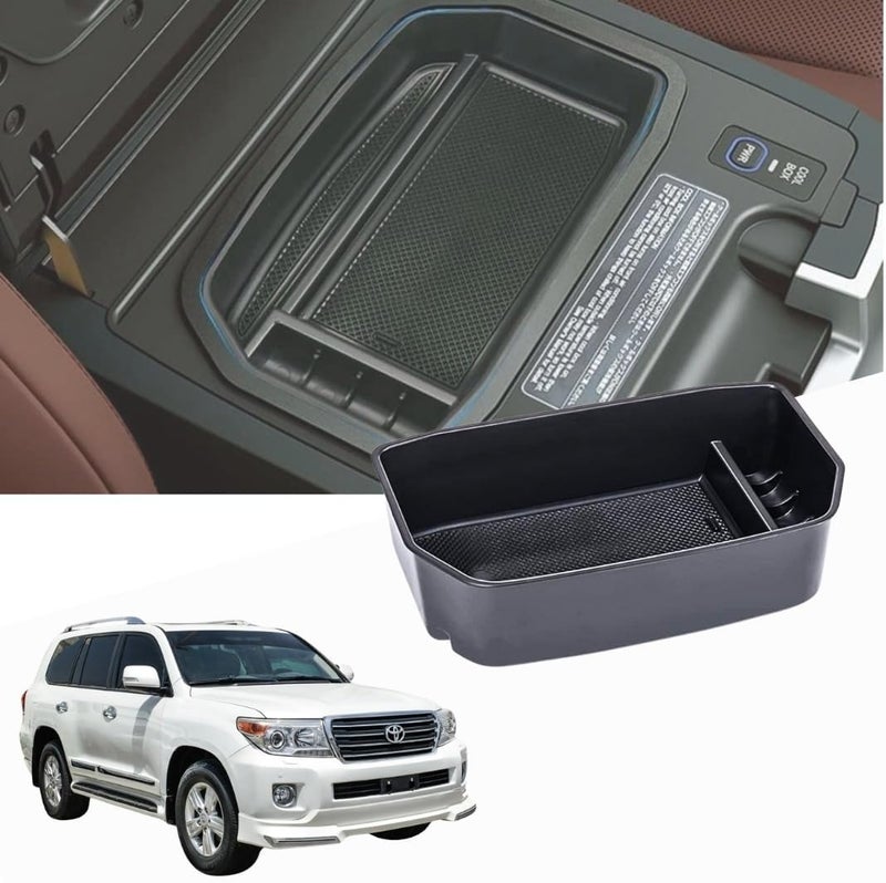 TRX AUTO Center Armrest Console Organizer for Toyota Land Cruiser 2008-2020 | Storage Tray for Car Interior - Image 1