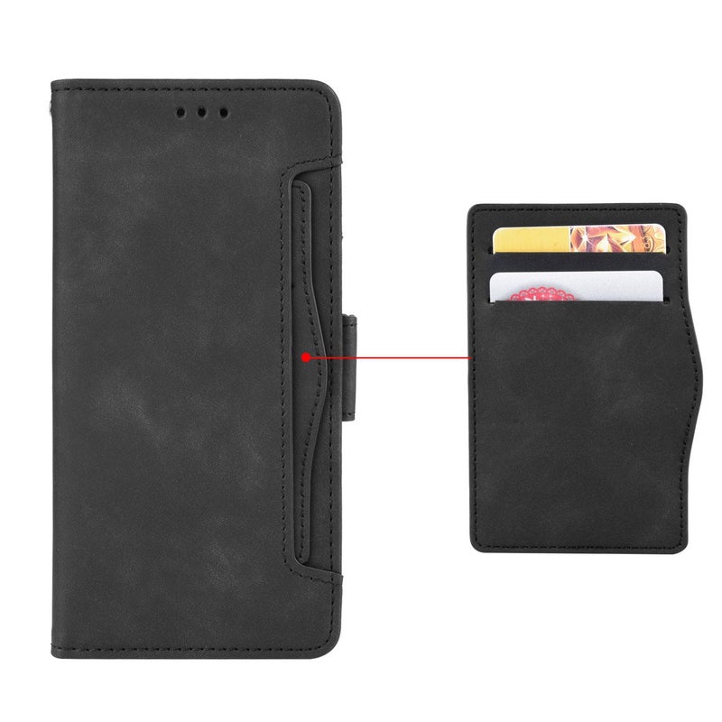 HuHa Case Cover For vivo T4 5G / iQOO Z10 5G Global Skin Feel Calf Texture Card Slots Leather Phone Case(Black) - Image 4